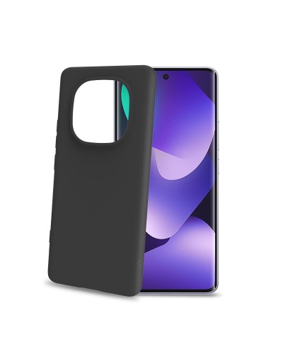 CROMO - Cover in morbido TPU con finitura soft touch colore nero compatibile con Xiaomi Redmi Note 15 5G/ Redmi Note 15 4G/ Poc