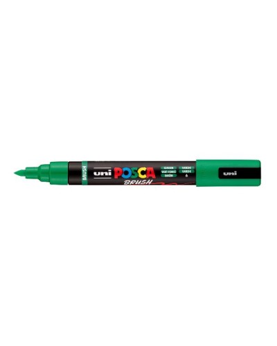 MARCATORE AD ACQUA POSCA BRUSH - VERDE - Confezione 6 marcatori