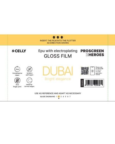 PROFILMPRO GLOSSY - Pellicola trasparente con effetto lucido 10 pezzi, perfettamente liscia compatibile con il plotter ProScree