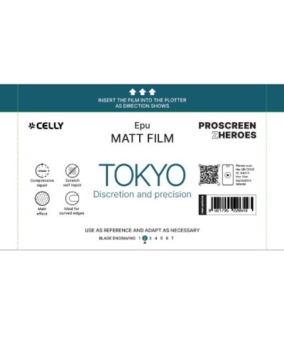 PROFILMPRO MATTE - Pellicola da 10 pezzi con finitura opaca anti-riflesso compatibile con il plotter ProScreenPro - TOKYO (PROS