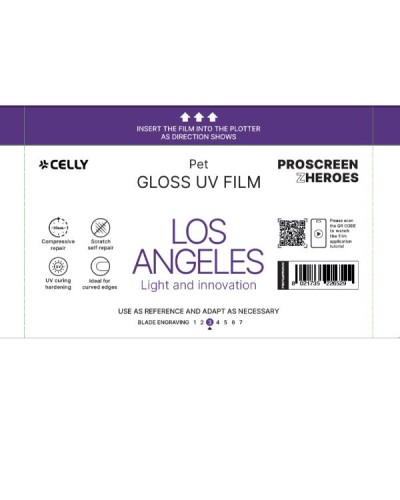 PROFILMPRO GLOSSY UV - Pellicola trasparente lucida UV da 10 pezzi con auto riparazione compatibile con il plotter ProScreenPro