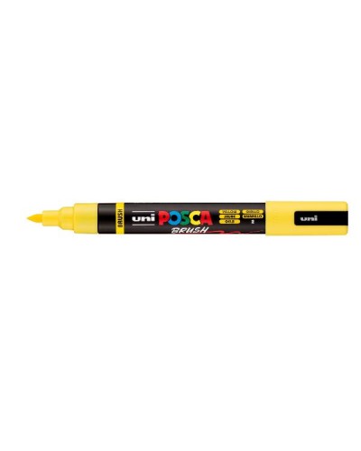 MARCATORE AD ACQUA POSCA BRUSH - GIALLO - Confezione 6 marcatori