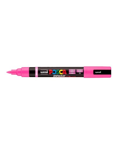 MARCATORE AD ACQUA POSCA BRUSH - ROSA - Confezione 6 marcatori