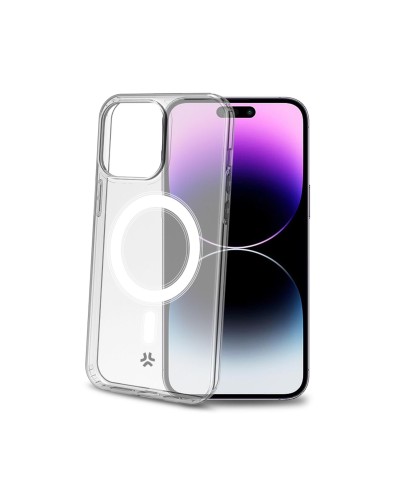 GELSKINMAG - Cover morbida trasparente in TPU, compatibile con la tecnologia Magsafe, anello magnetico color Bianco per Apple i