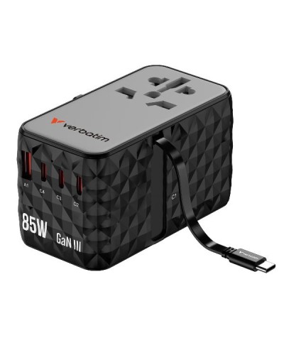 Adattatore universale GAN III 85W con cavo USB C incorporato