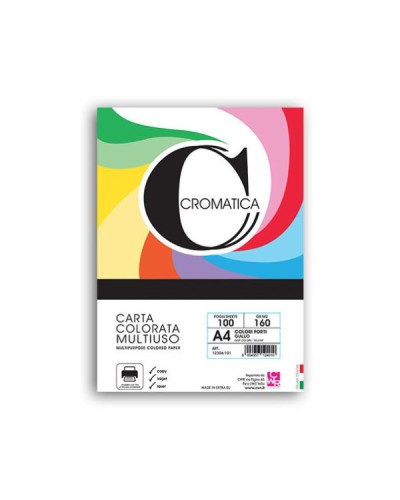 RISMA CARTA COLORI FORTI A4 160gr 100ff
