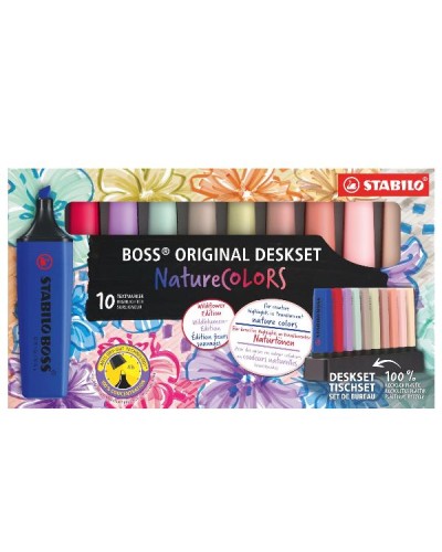 AST10 STABILO BOSS NATURE DESKSET