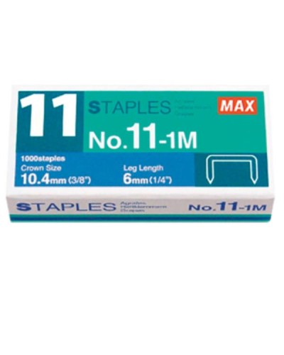 Punti metallici "MAX" (No. 11) Conf.10x1000 punti