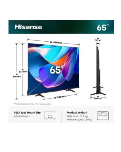 65 A69S 4K ULTRA HD SMART VIDAA