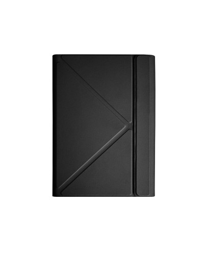 UNISTICKT13 - Custodia a libro in pelle sintetica con attacco Tablet tramite adesivo 3M di colore nero compatibile con Tablet f