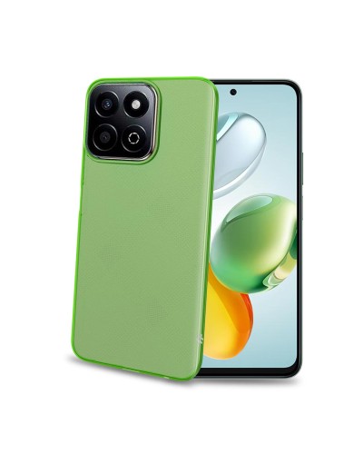 GELSKIN - Cover morbida trasparente verde in TPU compatibile con Honor 200 Smart