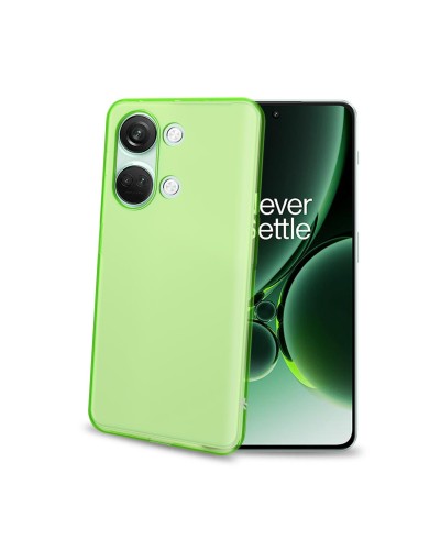 GELSKIN - Cover morbida trasparente verde in TPU compatibile con Oneplus Nord 3