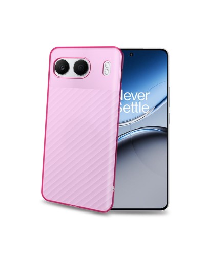 GELSKIN - Cover morbida trasparente rosa in TPU compatibile con Oneplus Nord 4