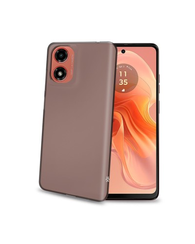 GELSKIN - Cover morbida trasparente nero in TPU compatibile con Motorola E14/ G24/ G04/ G04s