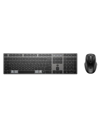 Combinazione di tastiera e mouse wireless ricaricabili multidispositivo HP 720