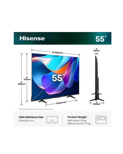 55 A69S 4K ULTRA HD SMART VIDAA