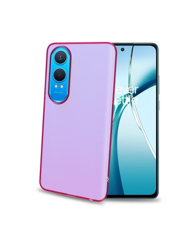 GELSKIN - Cover morbida trasparente rosa in TPU compatibile con Oneplus Nord CE 4 Lite