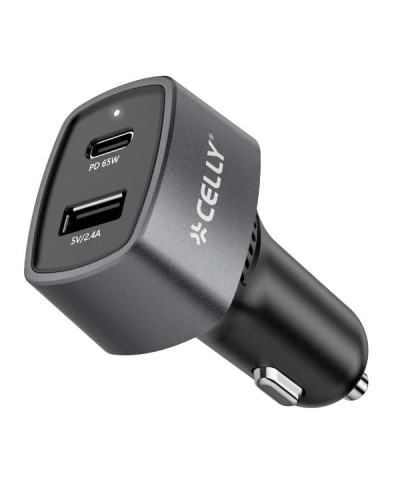 CC1USBC1USBA65W - 65W USB-A/USB-C Car Charger