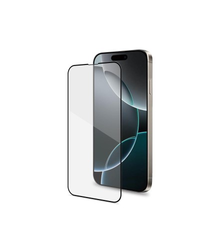 FULLGLASS - Vetro 9H con bordo colorato nero compatibile con Apple iPhone 16e/ iPhone 17e
