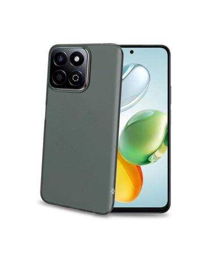 GELSKIN - Cover morbida trasparente nero in TPU compatibile con Honor 200 Smart