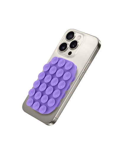 FIXSQUARE- Ventosa d applicare sul retro dello smartphone, utilizzo video e selfie, materiale silicone, tenuta forte, forma qua