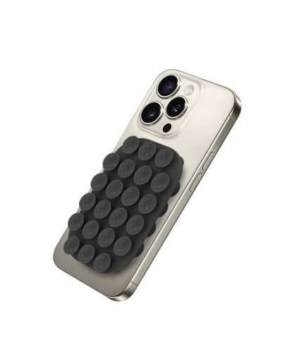 FIXSQUARE- Ventosa d applicare sul retro dello smartphone, utilizzo video e selfie, materiale silicone, tenuta forte, forma qua