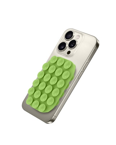 FIXSQUARE- Ventosa d applicare sul retro dello smartphone, utilizzo video e selfie, materiale silicone, tenuta forte, forma qua