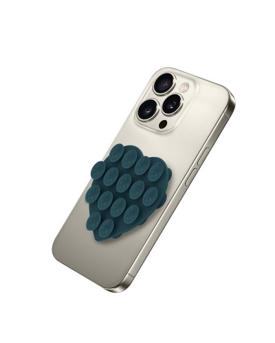 FIXHEART - Ventosa d applicare sul retro dello smartphone, utilizzo video e selfie, materiale silicone, tenuta forte, forma di 