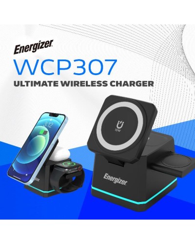 WIRELESS MAGNETIC STAND 3-IN-1 15W BLACK