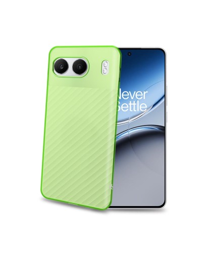 GELSKIN - Cover morbida trasparente verde in TPU compatibile con Oneplus Nord 4