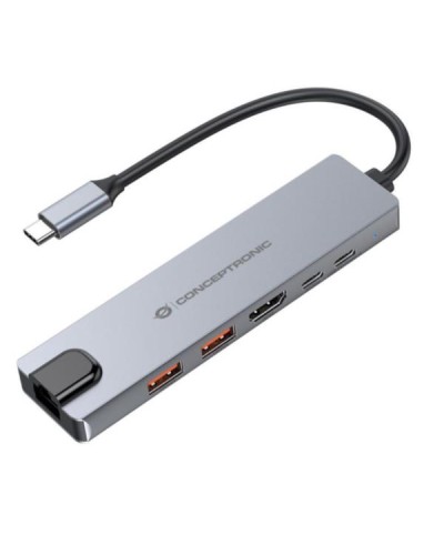 DOCKING STATION 6-in-1 USB 3.2 Gen 2, HDMI 4K60Hz, USB-A 10Gbps x 2, USB-C 10Gbps, GbE LAN, 140W USB PD 3.1