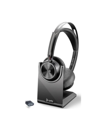 Cuffie HP Poly Voyager Focus 2 MS USB-C+USB-C/A Adapter+Charging Stand