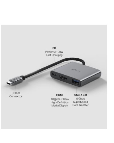 USB TYPE-C 3-PORT HUB