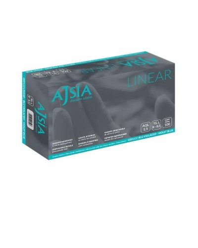 GUANTI IN NITRILE 3GR REGULAR - BOX 100 - BLU VIOLACEO - XL