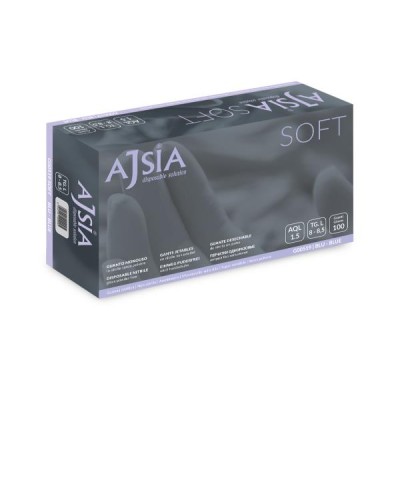 GUANTI IN NITRILE 3GR SOFT - BOX 100 - BLU - S