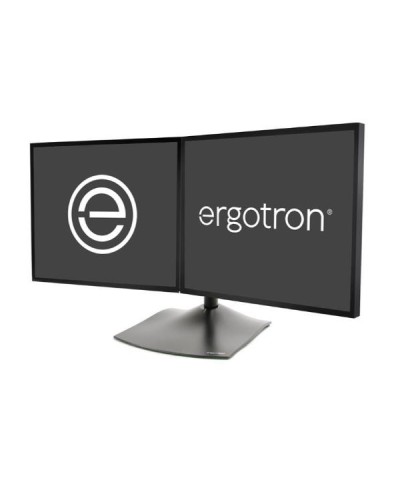 DS100 SUPPORTO PER DUE MONITOR - ORIZZONTALE (NERO)