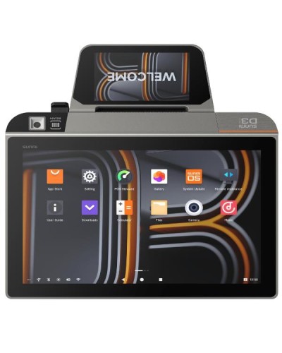 D3 MINI DOPPIO DISPLAY 10" + 4" , WIFI, BTLE, LTE, CAMERA SCANNER, STAMPANTE 80 MM, ANDROID 13