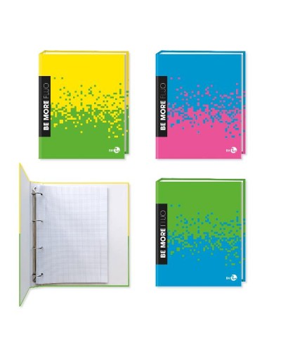 RACCOGLITORE AD ANELLI FLUO A4 D.30 MM