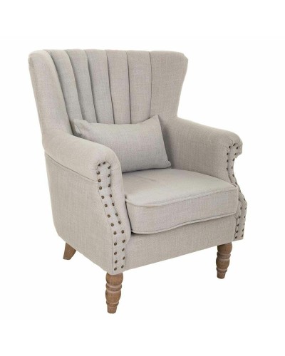 Fauteuil Alexandra House Living Gris clair 59 x 87 x 73 cm