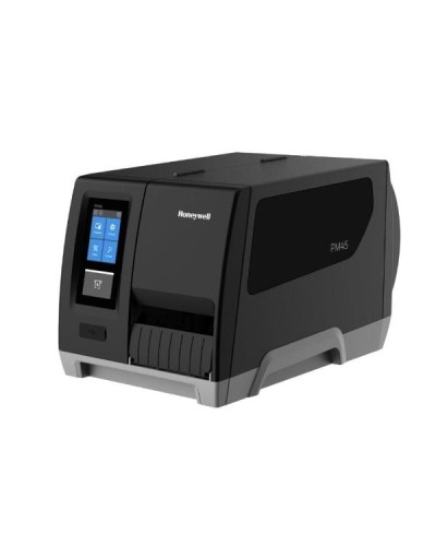 PM45A, Full Touch Display, Ethernet, Fixed Hanger, Rewinder + label taken sense, TT, 203 DPI, No Power Cord