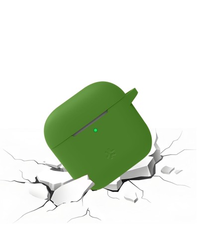 AIRCASE4 - Custodia in silicone morbido compatibile con Airpods 4th Gen.