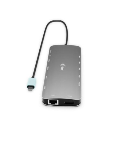 Docking station USB-C MTL NANO 4K PER 3 MONITOR (2xHDMI,1xUSB-C) + PD 140W con Alimentatore 140W