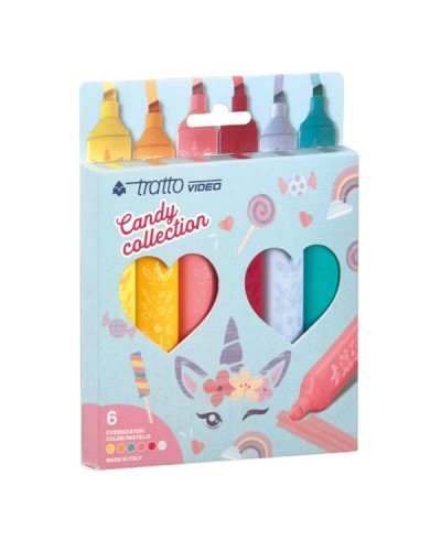 TRATTO VIDEO CANDY COLLECTION - COLORI PASTELLO