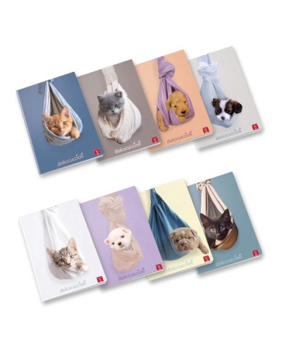 MAXI QUADERNO DOLCI CUCCIOLI A4 80GR - 5MM