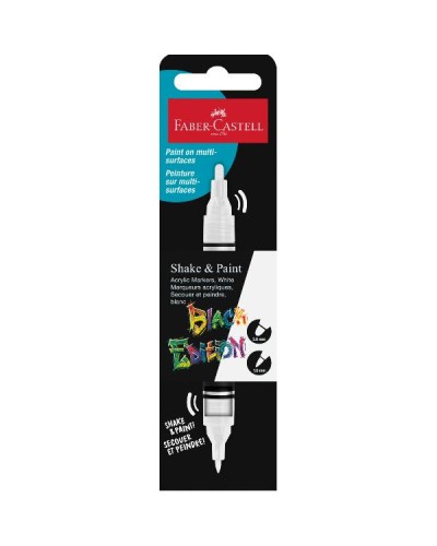ASTUCCIO IN CARTONE BLACK EDITION SHAKE&PAINT MARKER ACRILICO - BIANCO