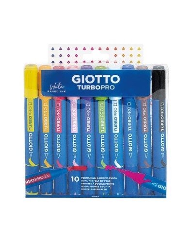 PENNARELLI A DOPPIA PUNTA GIOTTO TURBO PRO COLORI CLASSICI