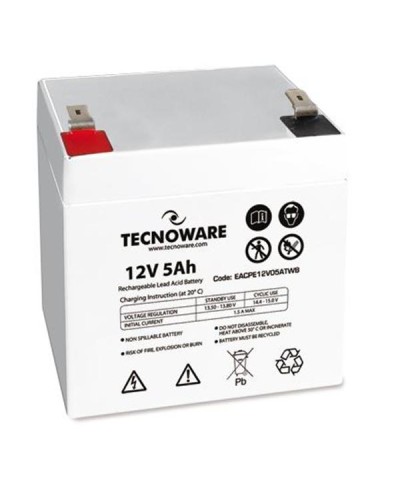 POWER BATTERY TECNOWARE 12V 5AH FASTON 6,3 MM