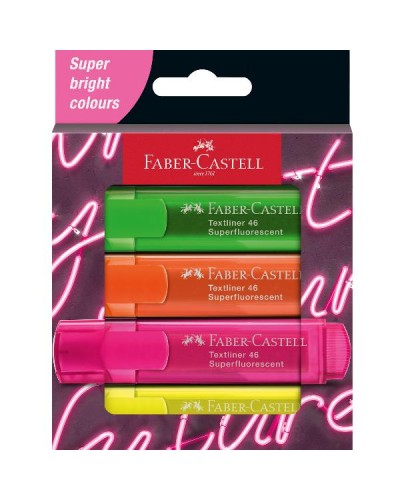 TEXTLINER 46 NEON - Confezione da 4