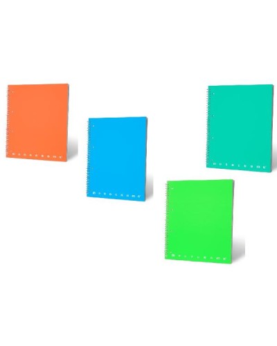 QUADERNI MONOCROMO SKIP FLUO SPIRALATI A4 80GR - 5MM
