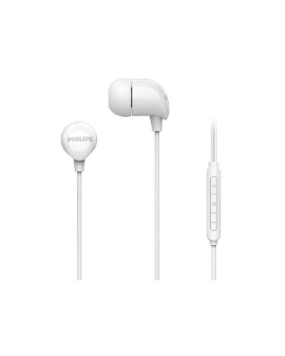 CUFFIE IN EAR CABLATE CON MICROFONO - BIANCO